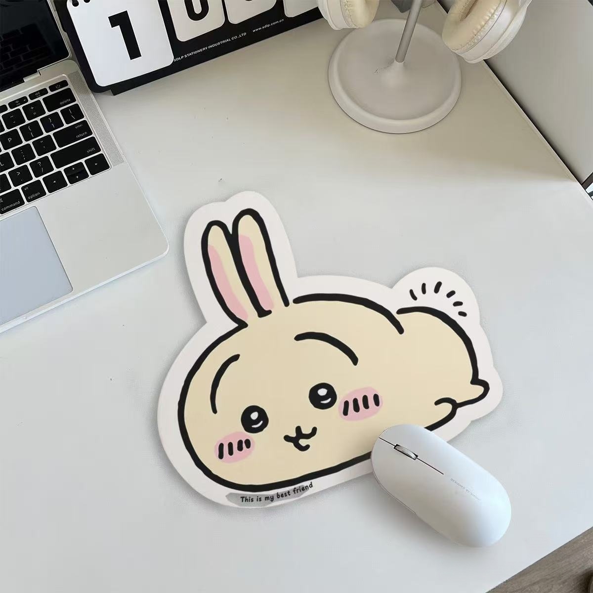 Supply Of Office Stationery - แผ่นรองเมาส์หนังรูปทรงพิเศษลายการ์ตูนชิอิคาวะ จิยิ อุซางิ ฮาจิวาระ แผ่นรองยาง แผ่นรองโต๊ะ