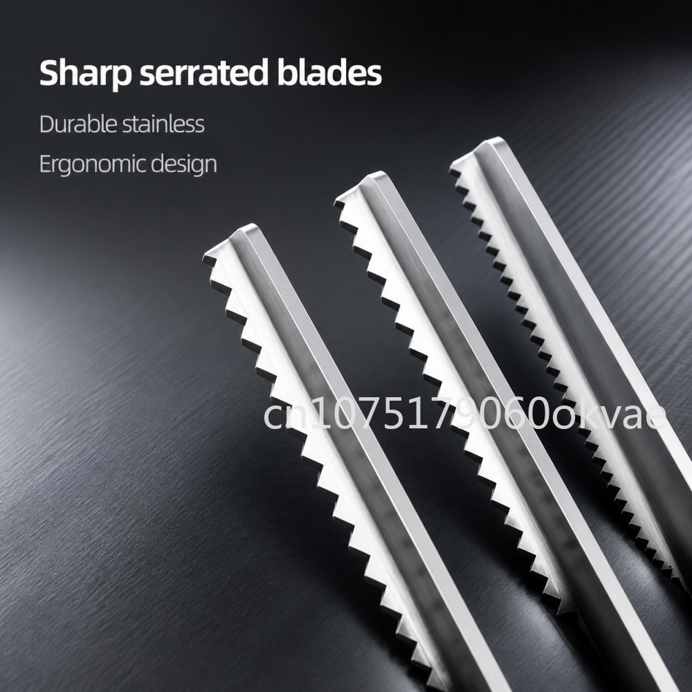 Scissors Stainless Craft - กรรไกรตัดผ้าสำหรับช่างตัดเสื้อมืออาชีพ ใบมีดสแตนเลส ฟันสามเหลี่ยม ตัดแบบซิกแซก