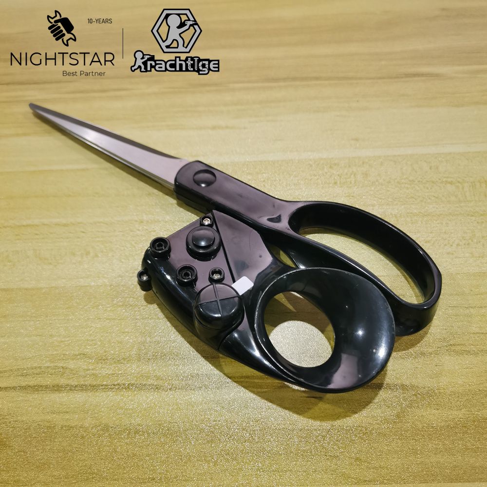 Scissors Stainless Craft - กรรไกรสแตนเลสแบบมีเลเซอร์นำทางสำหรับงานฝีมือในบ้าน กรรไกรตัดผ้า ตัดตรง ตัดเร็ว