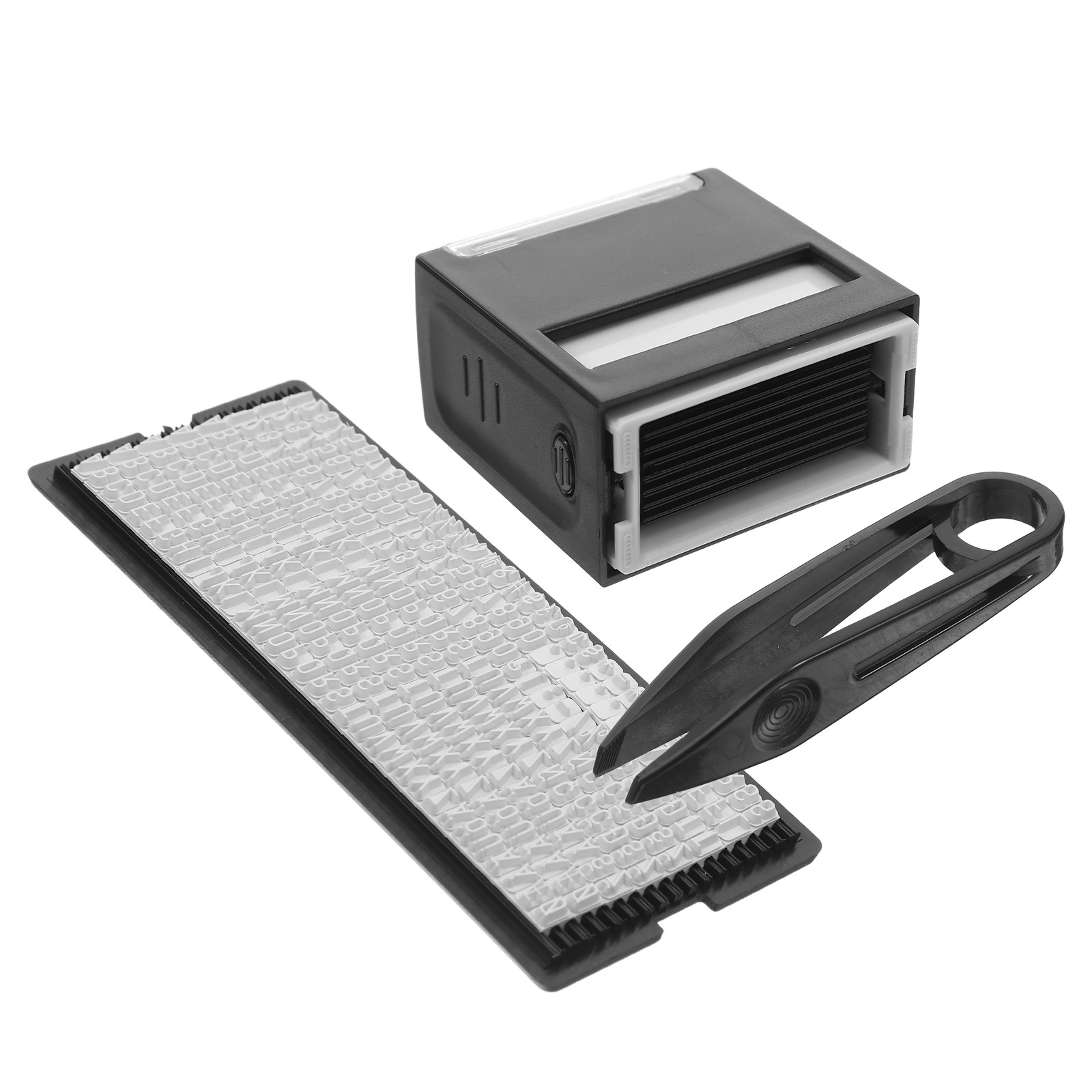 Self Inking Stamp - ชุดอุปกรณ์ทำตรายาง DIY แบบเติมหมึกอัตโนมัติ 1 ชุด พร้อมแผ่นข้อความเปลี่ยนได้
