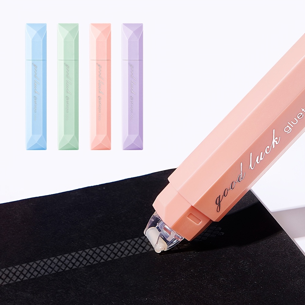 Glue Stick Pack - เทปกาวกันน้ำ 4 ชิ้นสำหรับงานสมุดภาพ - ลูกกลิ้งกาวกันน้ำสำหรับงานฝีมือ, การห่อของขวัญ,