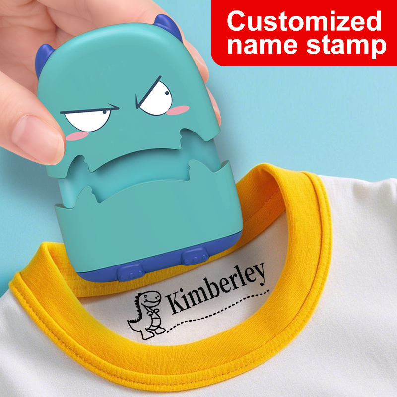 Self Inking Stamp - ส่วนบุคคลชื่อนักเรียนแสตมป์-ซีลกันน้ําแบบกําหนดเอง,หมึกไม่ซีดจาง,สิ่งจําเป็นสําหรับโรงเรียนแบบพกพาและของขวัญเพื่อการศึกษาสําหรับเด็ก