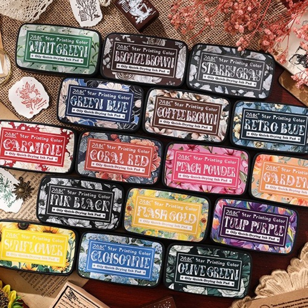 Self Inking Stamp - Colourfull Multicolor Ink Pad Planner แสตมป์สมุดภาพศิลปะนักเรียนอุปกรณ์