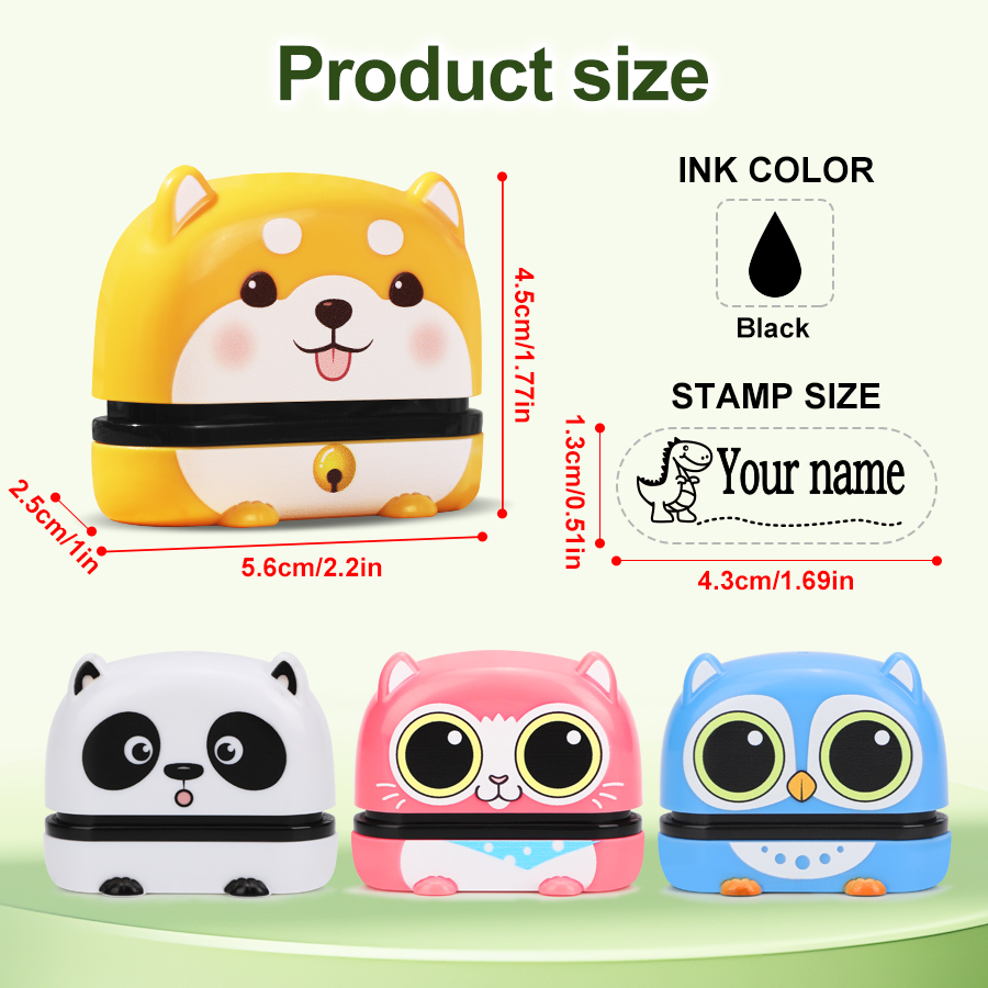 ตราประทับชื่อน่ารักแบบกำหนดเอง - Self Inking Stamp บทวิจารณ์และราคา