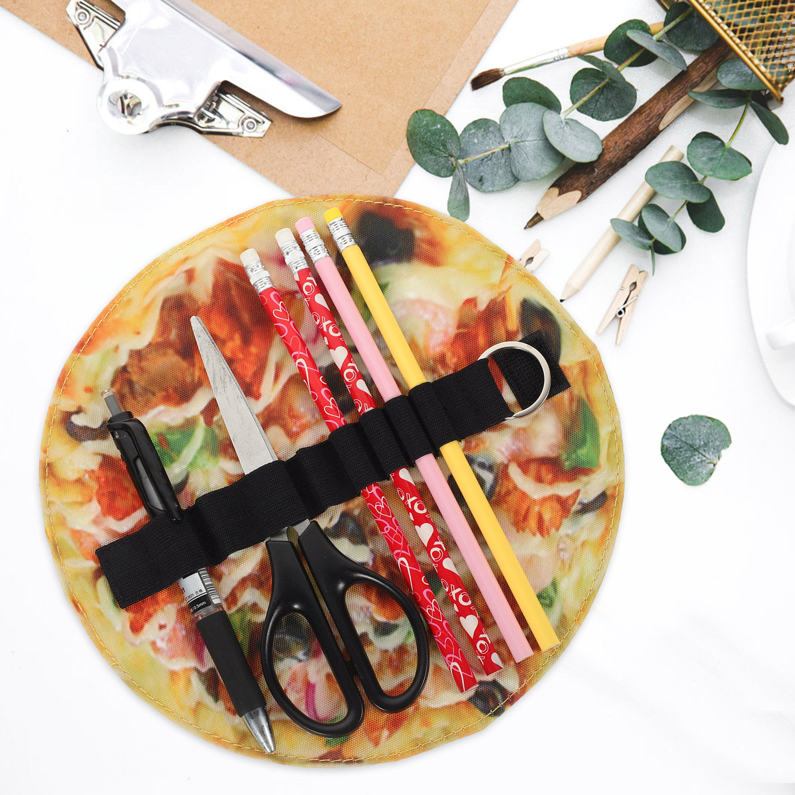 กระเป๋าใส่ดินสอแบบม้วนลายพิซซ่ - Pen Pouch Roll บทวิจารณ์และราคา