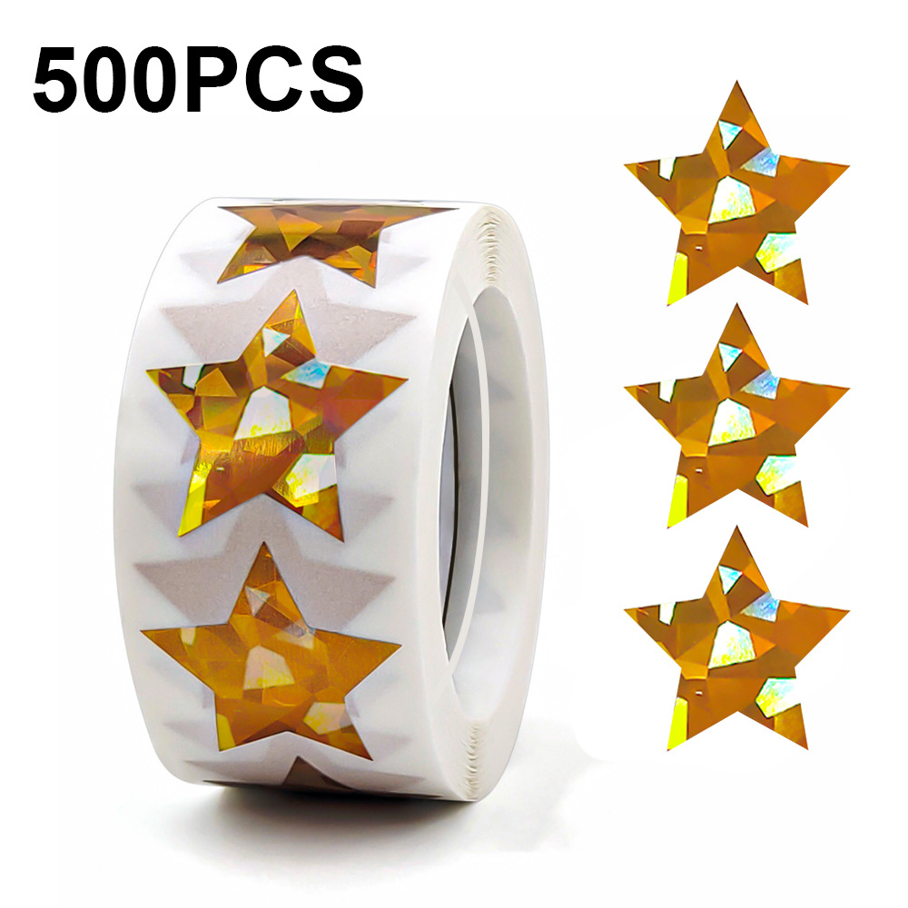 JCAC 500 ชิ้น/ม้วน 1 นิ้วโฮโลแ - Sticker Label Roll บทวิจารณ์และราคา