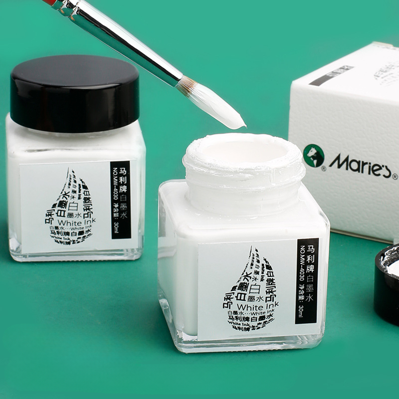 หมึกสีขาวบรรจุขวด30มล. สำหรับง - Correction Fluid White บทวิจารณ์และราคา