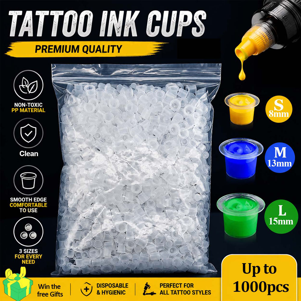 ถ้วยใส่น้ำหมึกสักพลาสติก 1000/ - Calligraphy Ink Bottle บทวิจารณ์และราคา