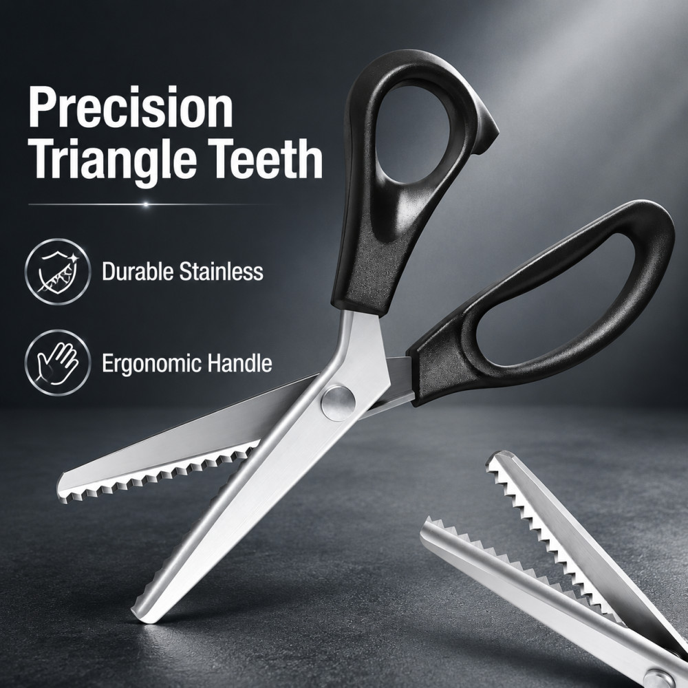 กรรไกรตัดผ้าสแตนเลสแบบซิกแซก ร - Scissors Stainless Craft บทวิจารณ์และราคา