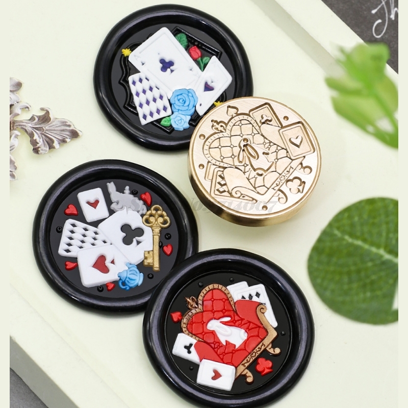 Alice Wonderland หัวแสตมป์ตราป - Wax Seal Stamp Kit บทวิจารณ์และราคา