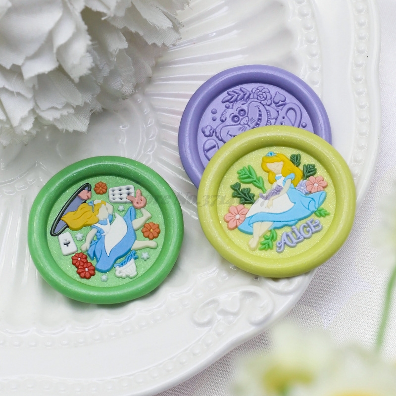 Alice Wonderland หัวแสตมป์ตราป - Wax Seal Stamp Kit บทวิจารณ์และราคา