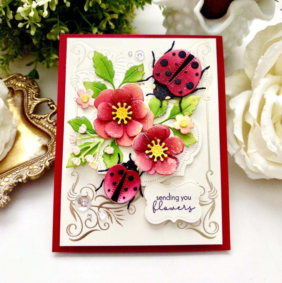 Papertrey Ink Wildflower Wreat - Self Inking Stamp บทวิจารณ์และราคา