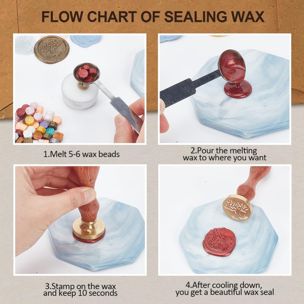 Steampunk Octopus Wax Sealแสตม - Wax Seal Stamp Kit บทวิจารณ์และราคา