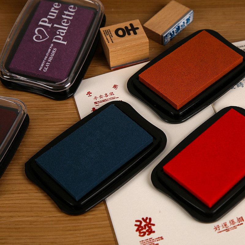 12 สี Vintage สีทึบขนาดใหญ่หมึ - Self Inking Stamp บทวิจารณ์และราคา
