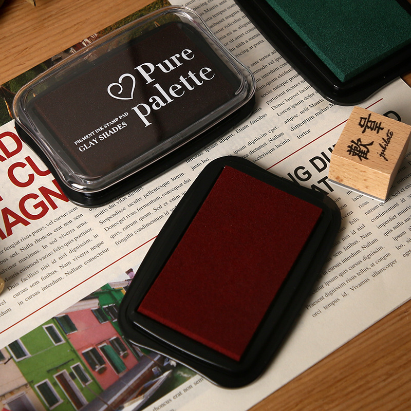 12 สี Vintage สีทึบขนาดใหญ่หมึ - Self Inking Stamp บทวิจารณ์และราคา