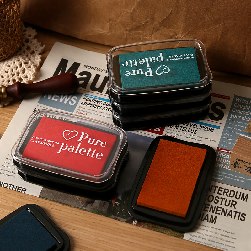 12 สี Vintage สีทึบขนาดใหญ่หมึ - Self Inking Stamp บทวิจารณ์และราคา