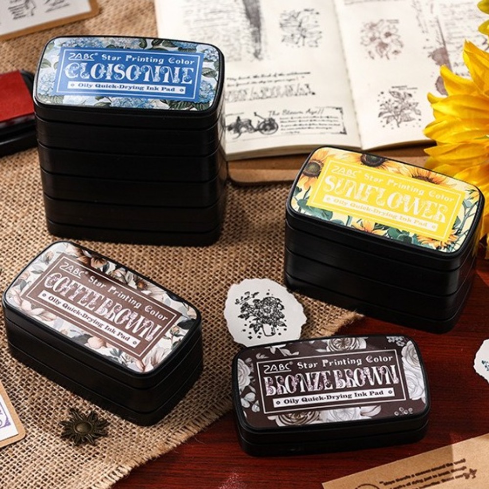 แบบพกพาหมึกที่มีสีสัน Pad รูปส - Self Inking Stamp บทวิจารณ์และราคา