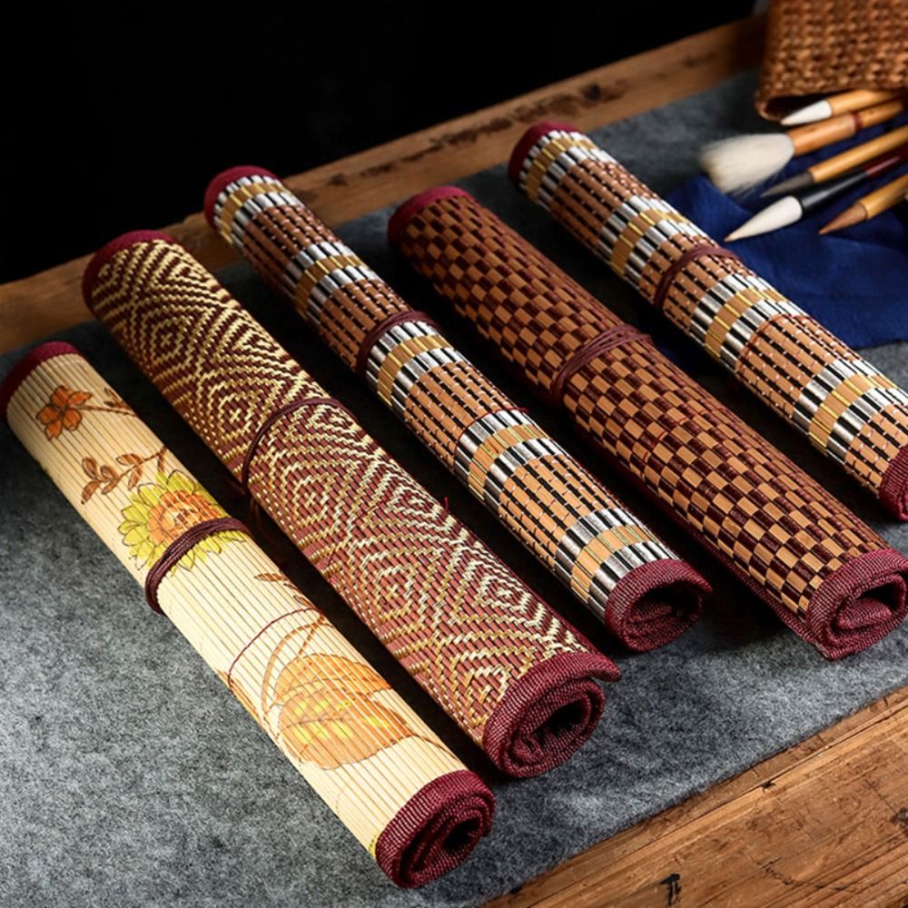 ที่ใส่แปรงทาสีไม้ไผ่คุณภาพสูง  - Pen Pouch Roll บทวิจารณ์และราคา