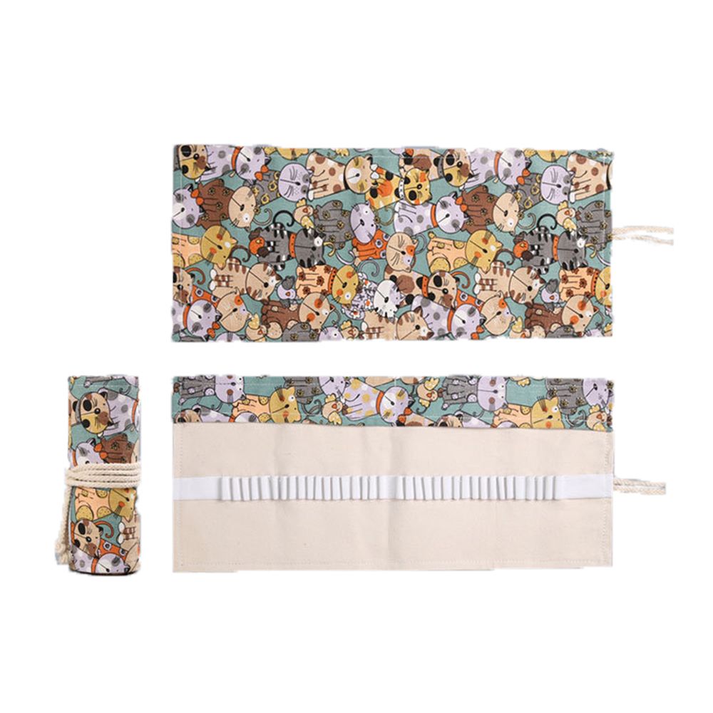 กระเป๋าใส่เครื่องเขียนลายแมวน่ - Pen Pouch Roll บทวิจารณ์และราคา