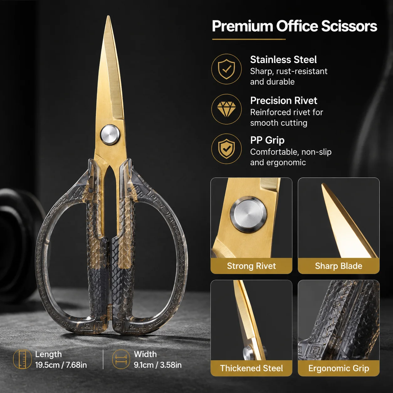 กรรไกรใบมีดสแตนเลส ดีไซน์ปลอดภ - Scissors Stainless Craft บทวิจารณ์และราคา